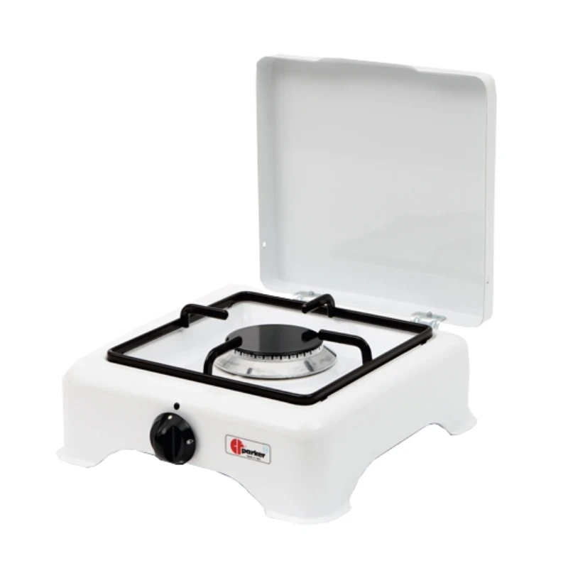 Parker® Parker Luxus-Email-Gaskocher 1-flammig, Weiß 3 Parker® Parker Luxus-Email-Gaskocher 1-flammig, Weiß