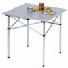 Alu-Campingtisch Mit Rollplatte 70 X 70 Cm, Silber -Geschäft für Outdoor-Campingausrüstung 611287 0