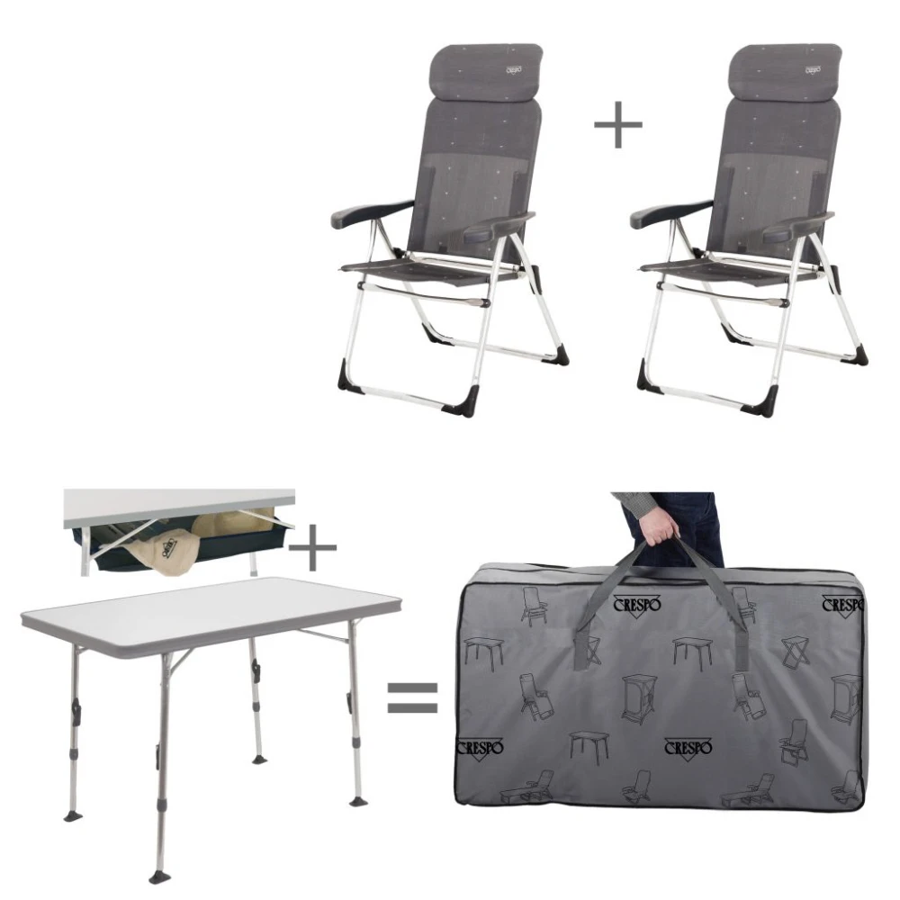 Crespo Stuhl-/ Tischset Valencia Ungepolstert, Ohne Fußauflage 3 Crespo Stuhl-/ Tischset Valencia Ungepolstert, Ohne Fußauflage