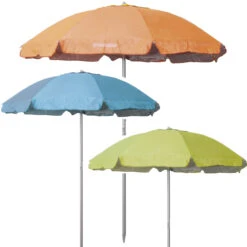 Brunner Sonnenschirm Sun Parsol, D=200cm, Farblich Sortiert - Mit UV-Schutz