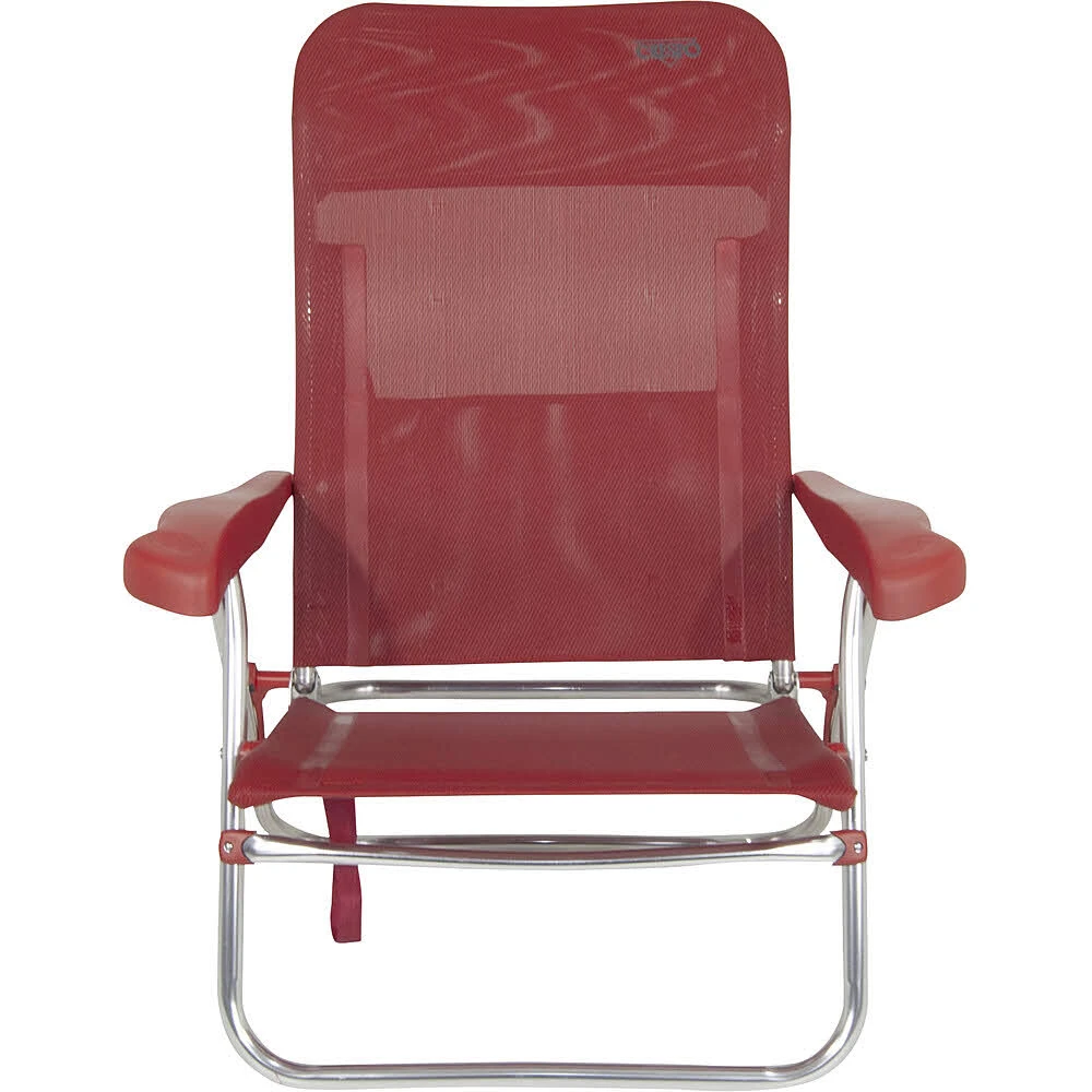 Crespo Strandstuhl Beach Chair Rot 4 Crespo Strandstuhl Beach Chair Rot – Bild 2