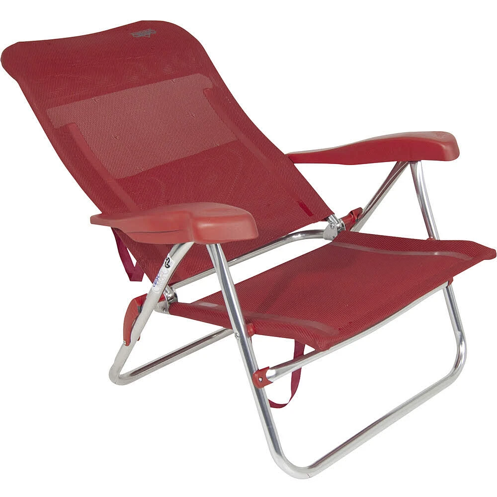Crespo Strandstuhl Beach Chair Rot 5 Crespo Strandstuhl Beach Chair Rot – Bild 3