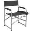 Isabella Regiestuhl Mit Seitenablage, Dunkelgrau -Geschäft für Outdoor-Campingausrüstung IS200188 0