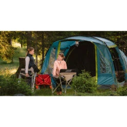 Coleman Aspen 4 Familien-Campingzelt Blue/Green Damen, Herren -Geschäft für Outdoor-Campingausrüstung coleman aspen 4 tent 2000037072 bluegreen 04 gross