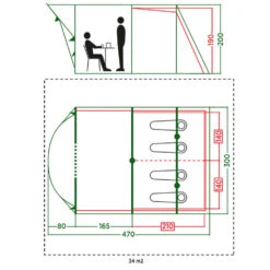 Coleman Aspen 4 Familien-Campingzelt Blue/Green Damen, Herren -Geschäft für Outdoor-Campingausrüstung coleman aspen 4 tent 2000037072 bluegreen 06 gross