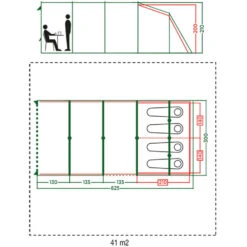 Coleman Aspen 4L Familienzelt Blue Damen, Herren -Geschäft für Outdoor-Campingausrüstung coleman aspen 4l 2000037076 blue 02 gross
