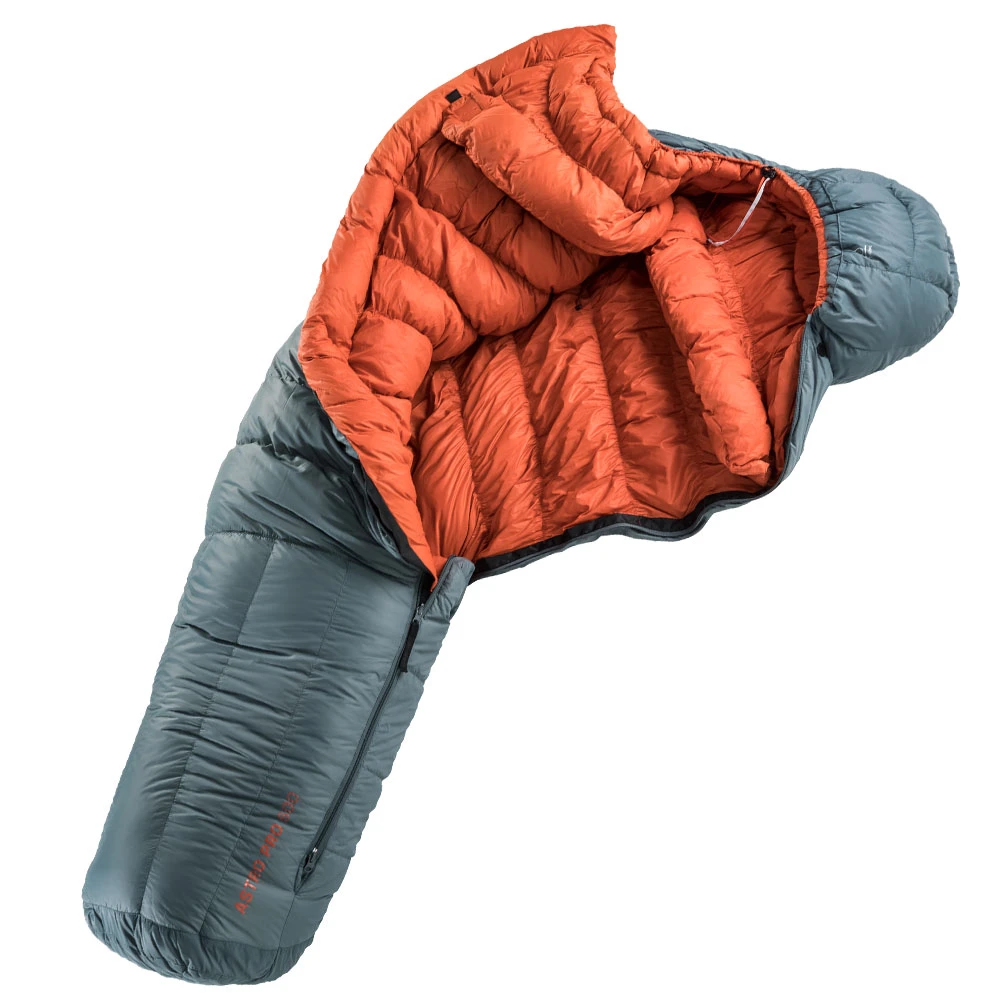 Deuter Astro Pro 600 Daunenschlafsack Teal/Paprika Damen, Herren 4 Deuter Astro Pro 600 Daunenschlafsack Teal/Paprika Damen, Herren – Bild 2