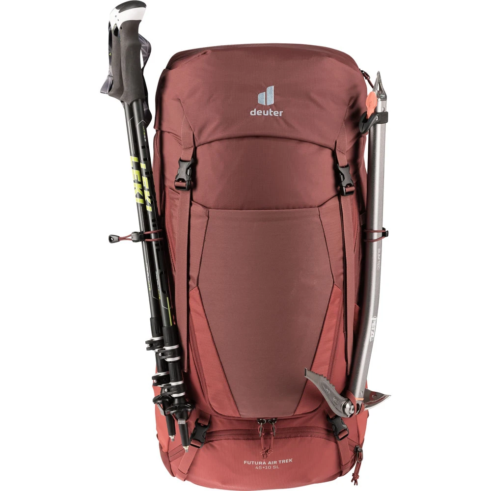 Deuter Futura Air Trek SL 45+10 Trekkingrucksack Redwood/Lava Damen, Herren – Bild 2