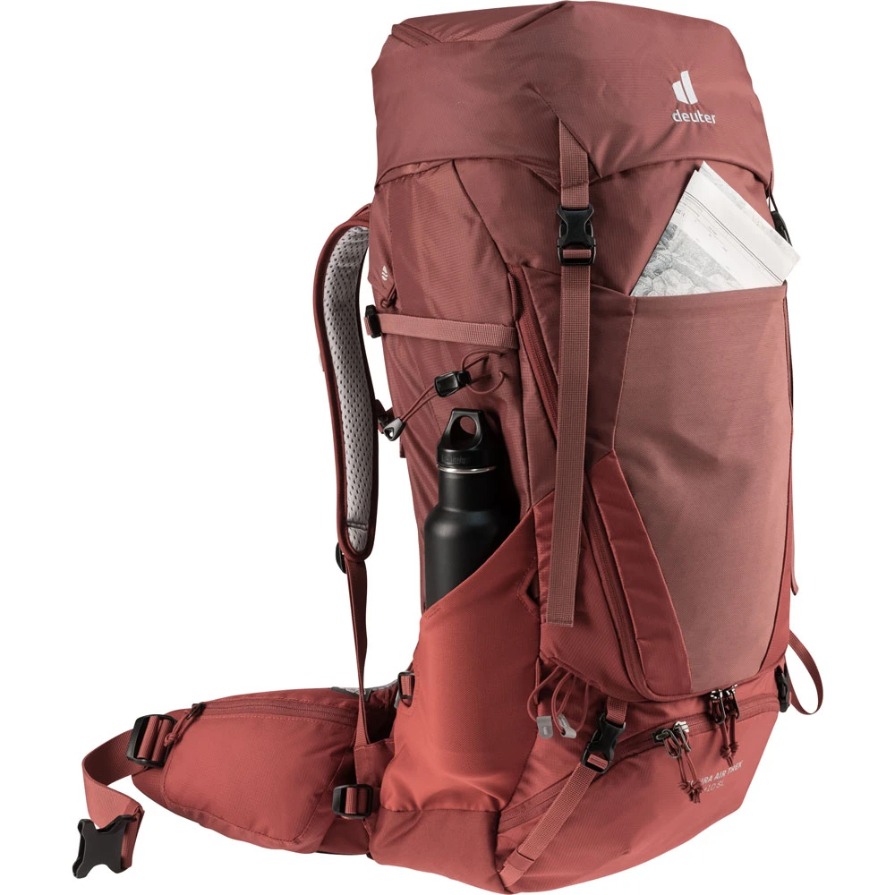 Deuter Futura Air Trek SL 45+10 Trekkingrucksack Redwood/Lava Damen, Herren – Bild 3