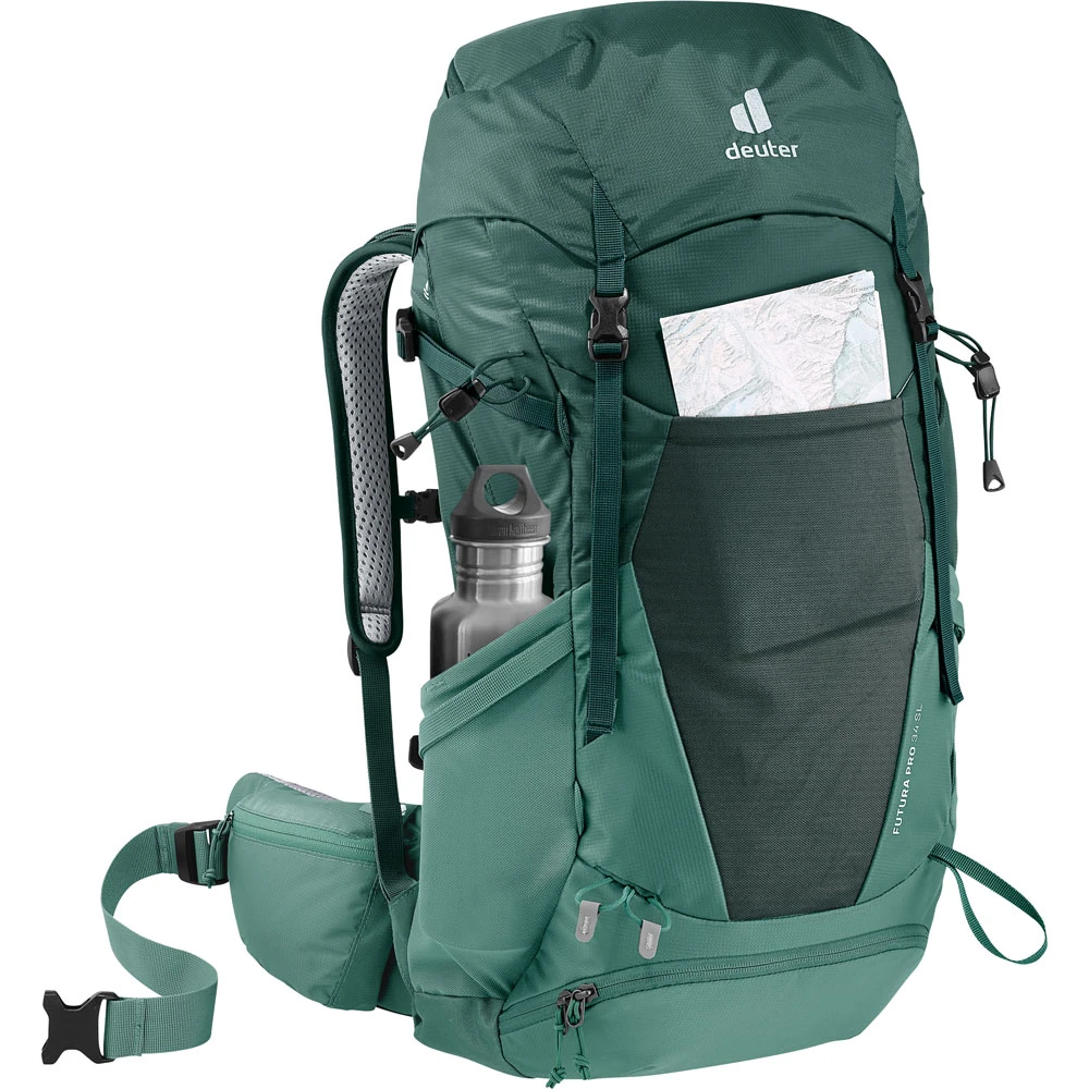 Deuter Futura Pro 34 SL Trekkingrucksack Forest/Seagreen Damen, Herren 5 Deuter Futura Pro 34 SL Trekkingrucksack Forest/Seagreen Damen, Herren – Bild 3
