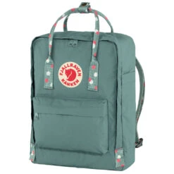 FJÄLLRÄVEN Fjällräven Kanken Rucksack Frost Green/Confetti Pattern Damen, Herren -Geschäft für Outdoor-Campingausrüstung fjaellraeven kanken f23510 664 916 01 gross