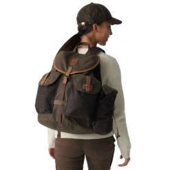 FJÄLLRÄVEN Fjällräven Värmland 35 Jagdrucksack Dark Olive/Brown Damen, Herren -Geschäft für Outdoor-Campingausrüstung fjaellraeven vaermland f23341 633 290 brown 04 gross