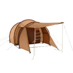 Nordisk Reisa 4 PU Tunnelzelt Cashew/Brown Damen, Herren