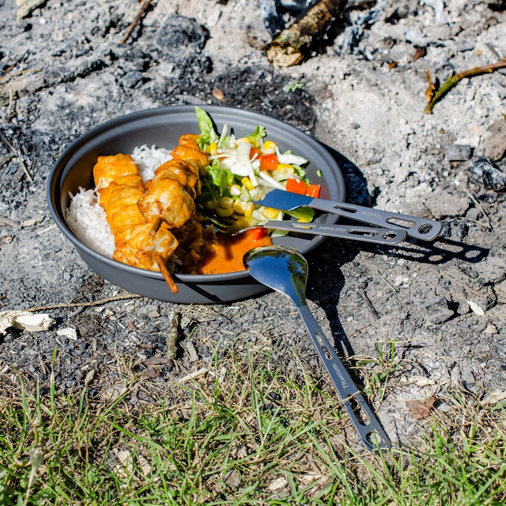 Nordisk Titanium Cutlery 3 Set Titan-Besteck Damen, Herren 4 Nordisk Titanium Cutlery 3 Set Titan-Besteck Damen, Herren – Bild 2