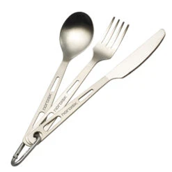 Nordisk Titanium Cutlery 3 Set Titan-Besteck Damen, Herren