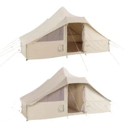 Nordisk Utgard 13.2 Mehrpersonenzelt Natural Damen, Herren -Geschäft für Outdoor-Campingausrüstung nordisk utgard basic cotton tent 142010 natural 03 gross