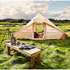 Nordisk Utgard 13.2 Mehrpersonenzelt Natural Damen, Herren -Geschäft für Outdoor-Campingausrüstung nordisk utgard basic cotton tent 142010 natural 05 gross