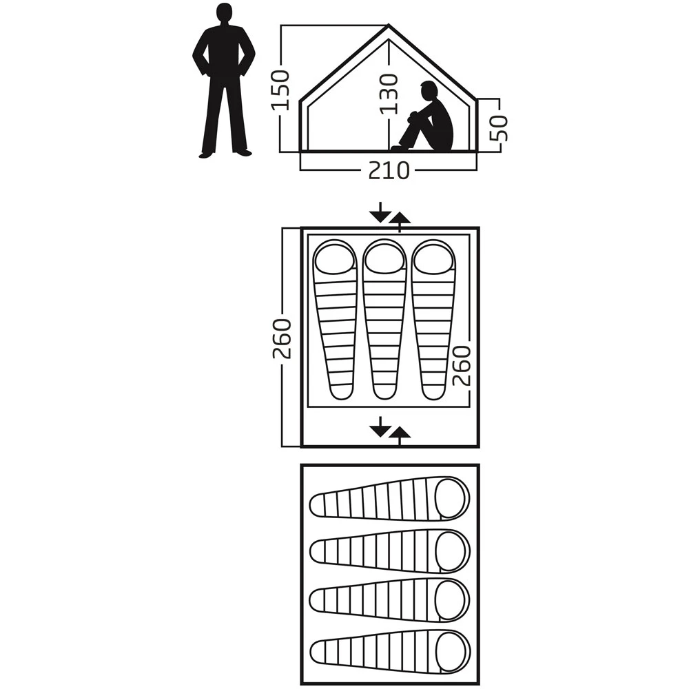 Nordisk Ydun 5.5 Zelt Natural Damen, Herren 5 Nordisk Ydun 5.5 Zelt Natural Damen, Herren – Bild 3