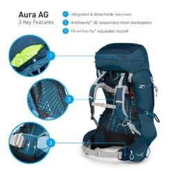 Osprey Aura AG 50 Wanderrucksack Challenger Blue Damen 13 Osprey Aura AG 50 Wanderrucksack Challenger Blue Damen -Geschäft für Outdoor-Campingausrüstung osprey aura ag 50 5 102 1 2 challenger blue 05 gross