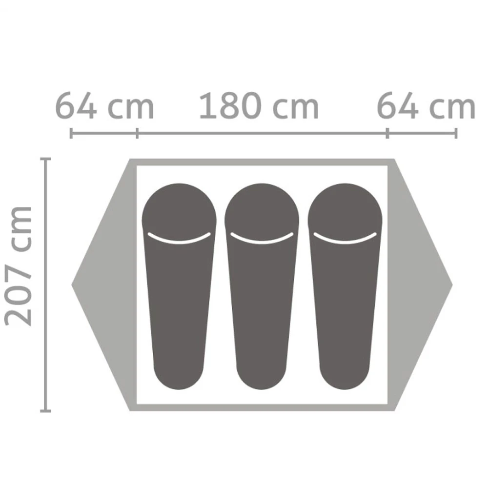 Salewa Latitude III Zelt Cactus/Grey Damen, Herren 4 Salewa Latitude III Zelt Cactus/Grey Damen, Herren – Bild 2