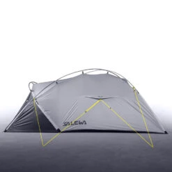 Salewa Litetrek 3 Semi-Geodätzelt Lightgrey/Cactus Damen, Herren -Geschäft für Outdoor-Campingausrüstung salewa litetrek 3 tent 5623 5315 lightgrey cactus 03 gross