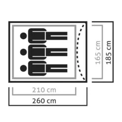 Salewa Litetrek 3 Semi-Geodätzelt Lightgrey/Cactus Damen, Herren -Geschäft für Outdoor-Campingausrüstung salewa litetrek 3 tent 5623 5315 lightgrey cactus 05 gross