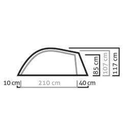 Salewa Litetrek 3 Semi-Geodätzelt Lightgrey/Cactus Damen, Herren -Geschäft für Outdoor-Campingausrüstung salewa litetrek 3 tent 5623 5315 lightgrey cactus 06 gross