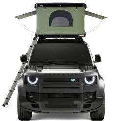 Thule Basin Hartschalen-Dachzelt Black/Olive Green Damen, Herren -Geschäft für Outdoor-Campingausrüstung thule basin 901017 black green 02 gross