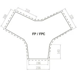 Vaude FP Badawi 6 Bodenschutzwanne Bark Damen, Herren -Geschäft für Outdoor-Campingausrüstung vaude fpc badawai 6p bark 11243 0570 01 gross