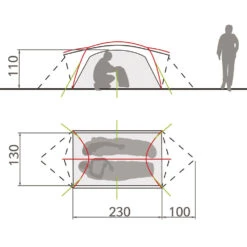 Vaude Mark L 2P Trekking-Zelt Avocado Damen, Herren -Geschäft für Outdoor-Campingausrüstung vaude mark l 2p 145514510 03 gross