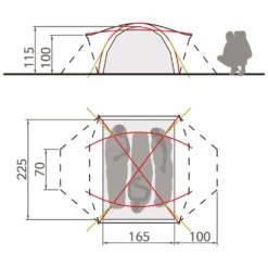 Vaude Space L 3 Kuppelzelt Avocado Damen, Herren 11 Vaude Space L 3 Kuppelzelt Avocado Damen, Herren -Geschäft für Outdoor-Campingausrüstung vaude space l 3p 14555 451 04 gross