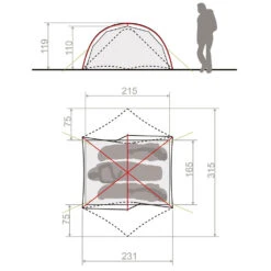 Vaude Space Seamless 2-3P Trekkingzelt Cress Green Damen, Herren -Geschäft für Outdoor-Campingausrüstung vaude space seamless 2 3 p 14424 182 cress green 03 gross